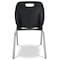 Virco N2 Series 16" Classroom Chair, 3rd - 4th Grade with Nylon Glides - Wine Seat N216 - alternate 3